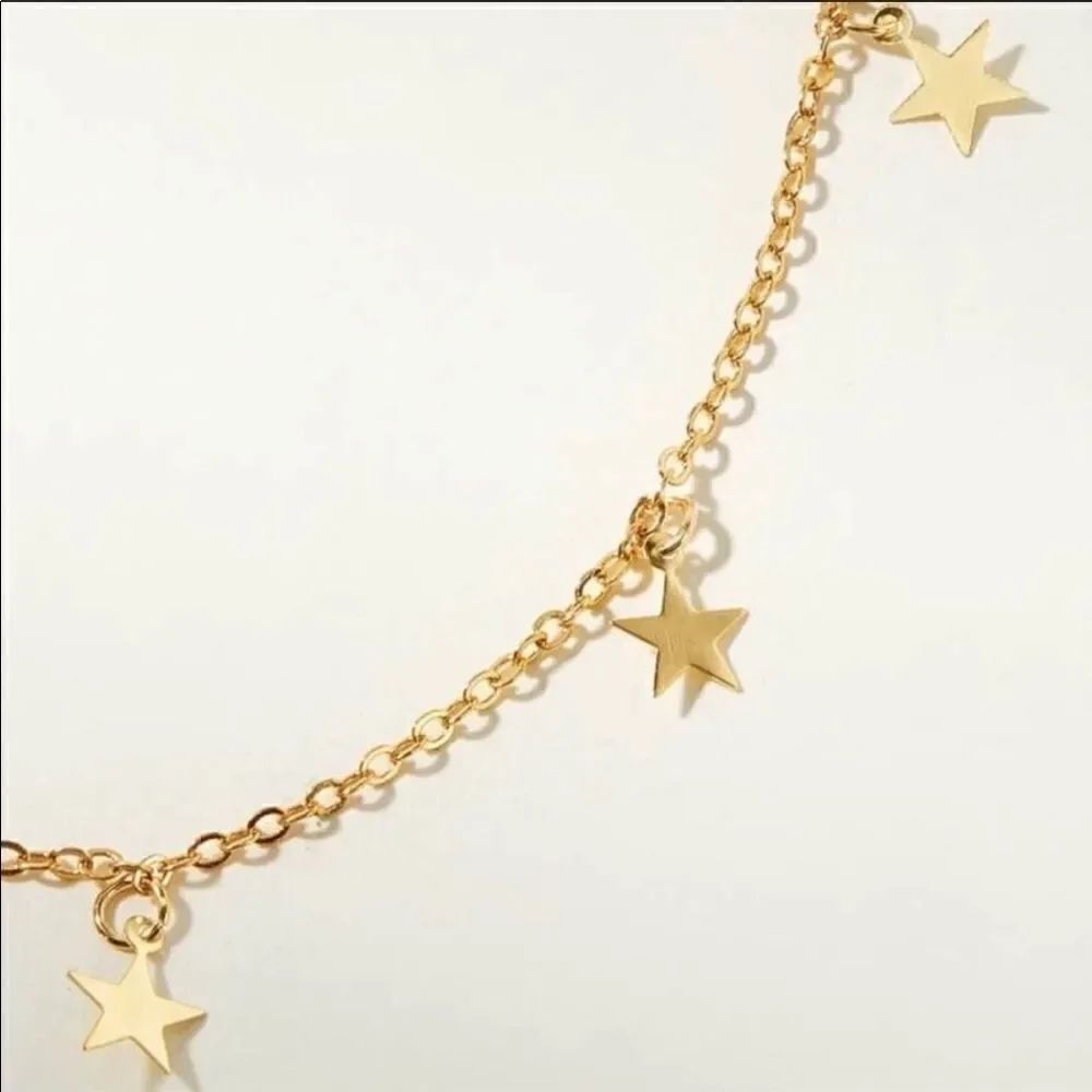 Necklace Chocker Stars Zinc Alloy - Picture 4 of 5